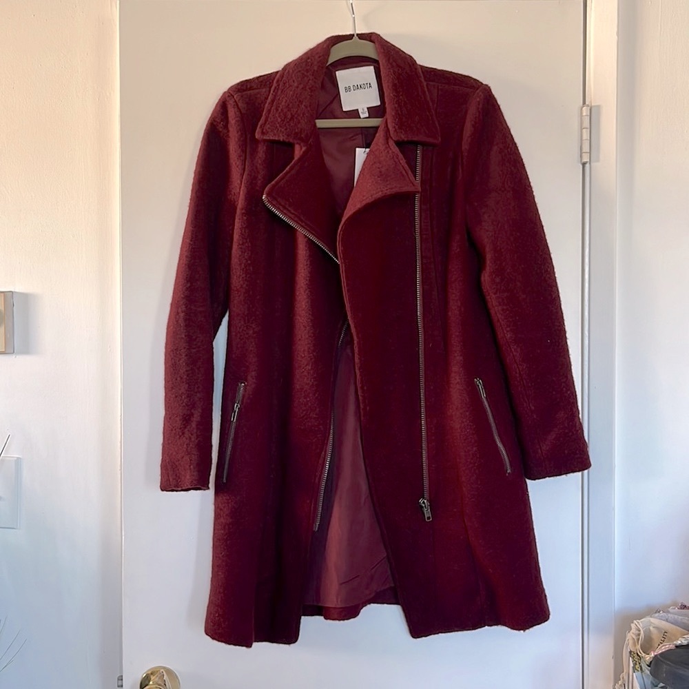 BB Dakota Long Zip Pea Coat